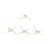 WOFASHPURET 8 pcs Handcrafted Pearl Bridal Headband Lightweight Wedding Hair Vine with Simulated Pearls Elegant Rhinestone Beaded Accessories for Women and Comfortable and Versatile Hair