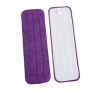 WOFASHPURET 8 PCS Reusable Fiber Mop Replacement Pads for Floor Cleaning High Absorption Flat Mop Heads Machine Washable Microfiber Cloths for Household and Commercial Use