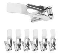 WOFASHPURET 8pcs Fixed Spring Clips for Recessed Downlight Ceiling Lamp Panel, Metal Retaining Clamps 1.0 * 65mm, Replacement Securing Clips for Retrofits in Home and Commercial Lighting
