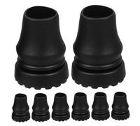WOFASHPURET 8pcs Trekking Pole Tips Anti-slip Crutch Accessories Heavy Duty Walking Stick Ends with Noise Reduction and All-weather Non-skid Foot Pads for Hiking and Daily Use