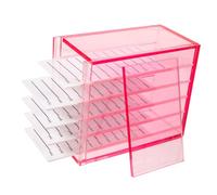 WOFASHPURET Acrylic False Eyelash Organizer Box for Lash Case Desktop Storage Container with Scratch-resistant Design for Travel and Daily Use