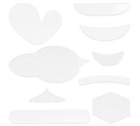 WOFASHPURET Acrylic Quilting Tool with Multi-functional Sewing Crafts Template Ruler, Easy to Carry White Quilting Rulers for DIY Crafting and Sewing Measuring