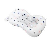 WOFASHPURET Adjustable Bath Seat Cushion Non-Slip Floating Bath Support Pad with Breathable Mesh Fabric for Newborns for Tub Detachable and Easy to Clean