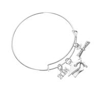 WOFASHPURET Adjustable Graduation Bracelet for Class of Women Zinc Alloy Graduate for Sisters Daughters Friends School Leavers Keepsake Wristband