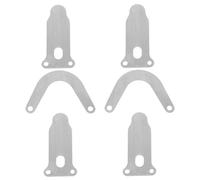 WOFASHPURET Air Compressor Metal Valve Plate Kit 6Pcs U Shaped for Cylinder Head Replacement Including Tongue-Type Valve Plates