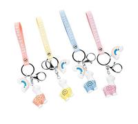 WOFASHPURET Alpaca Keychain Cute Cartoon Hanging Pendant for Bag Decorations Charm Random Color