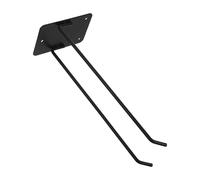 WOFASHPURET Black Iron Garden Tool Wall Organizer Rack for Spades and Gardening Tools Heavy-Duty Garage Wall Storage with Mop Hanging Hooks Indoors and Outdoors