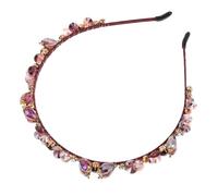 WOFASHPURET Bling Crystal Hair Hoop: Holiday Decorative Baroque Headband Shiny Crystal Hairband for Holiday Celebrations Festive Party Hair Supplies