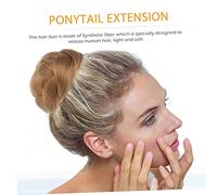 WOFASHPURET Braided Hair Chignon Bun Claw in Hairpiece Extension for Women Short Hair Ponytail Updo Suitable for Daily and Party Use
