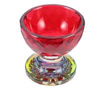 WOFASHPURET Buddhist Offering Bowl 3.15Oz Glass Water Bowl for Home Temple Rituals Smooth Surface
