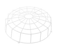 WOFASHPURET Ceiling Light Protective Cover for Safety White Iron Welded Mesh with Edge Design, Prevents Shattered Bulb Fragments, Easy Installation for Sign and Ceiling Lights