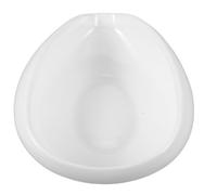 WOFASHPURET Ceramic Coffee Bean Plate Tray Multi-Function Practical Bean Storage Plate for Home Coffee Bar and Snack Serving White Sturdy Material and Display