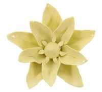 WOFASHPURET Ceramic Wall, Wall Arts Sculpture Modern Sculptures Home Decor, 3D Wall Sculpture Artificial, Lily Pediments, Flowers Crafts Hanging Decoration for Living Room Bedroom