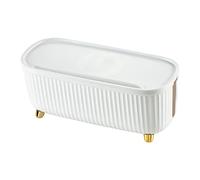 WOFASHPURET Charging Cable Box with Lid Wire Organiser for Managing Power Cords and Accessories on Home Desktops