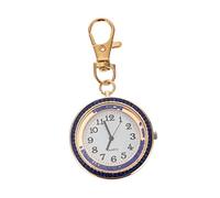 WOFASHPURET Chic Hanging Pocket Watch with Key Buckle Elegant Quartz Design for Men Women and Boy Girl Stylish Portable Timepiece for Daily Use and Gifting
