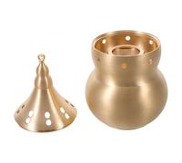 WOFASHPURET Chinese Feng Shui Gourd Portable Hand Warmers Brass Collectible Gourd Figurine Efficient Heating Versatile Decorative Function Golden Zen Decor Cold Weather Home Décor