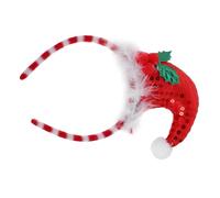 WOFASHPURET Christmas Elf Glitter Hat Headband Cartoon Hair Hoop for Adults and Festive Party Hairbands Photo Booth Accessories Holiday Costume Decoration