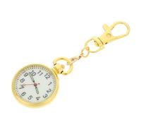 WOFASHPURET Clip On Pocket Watch Luminous Dial and Keychain Attachment Stainless Steel for Nurses Doctors Students Suitable for Hospital School Use