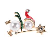 WOFASHPURET Clothing Brooch Alloy Lapel Pin Brooches Snowflake Badge Coat Pins for Men Backpack Snowman Lapel Dress for Women Rhinestone Crystal Cute White