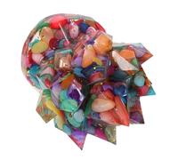 WOFASHPURET Colorful Natural Crystal Cluster Sculpture with Resin Bond Technology Artistic Irregular Stone Decoration for Home Bedroom Living Desk and Shelf Display