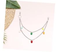 WOFASHPURET Colorful Pepper Pendant Metal Pants Chain Lightweight Punk Multi Waist Belt for Women Men Casual Themed Events Stylish Accessory