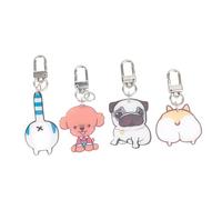 WOFASHPURET Corgi Shaped Key Chain Adorable Acrylic Bag Pendant for Boys and Girls and Women Creative Colorful Keyring for Backpacks and Handbags Assorted Designs