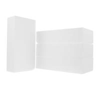 WOFASHPURET Craft Foam Blocks 4Pcs Large Foam Brick Rectangles for Modeling Art Projects Lightweight White