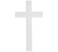 WOFASHPURET Cross Made of Wood Cross Decoration Christian Ornament Catholic Wall Christening Carved Prayer Jesus White Wooden Jerusalem