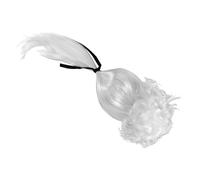 WOFASHPURET Curly White Judge Wig for Lightweight Breathable Costume Wig for Cosplay Stage Performance Authentic Lawyer