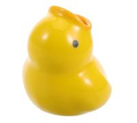 WOFASHPURET Cute Duck Toothbrush Holder Ceramic Bathroom Countertop Stand Boys and Girls Toothbrush Rack Cartoon Bathroom Decor