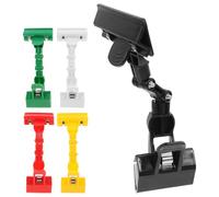 WOFASHPURET Double Head Painting Clamp 5Pcs with Rotating Flexible Clips Plastic Set for Art Supply Storage and Copy Holder Use