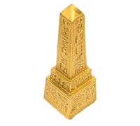 WOFASHPURET Egyptian Obelisk Decoration Desktop Egyptian Decor Small and Delicate Golden Resin with Craftsmanship Creative Design Good Decorative Effect Long-term Usage Home Décor Accents