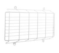 WOFASHPURET Exit Sign Wire Guard Emergency Light Wire Protective Cover Stainless Steel Construction Sleek Modern Style White Colour Prevents Damage Blends Seamlessly with Decor Suitable