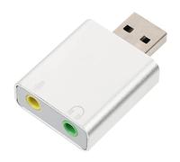 WOFASHPURET External Sound Card Usb Stereo Audio Adapter for Laptop Microphone and Headphone Jack for Gaming Streaming