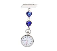 WOFASHPURET Fashion Nurse Fob Watch Heart-Shaped Quartz Movement Hanging Pocket Watch for Healthcare Professionals Safe Material Students