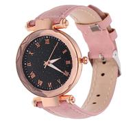 WOFASHPURET Fashionable Leather Strap Wrist Watch for Women Delicate Roman Dial Multi- Lightweight Design for Daily and Formal Wear