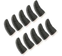 WOFASHPURET Finger Sleeves for Enhanced Grip and Comfort Black Copper Fiber 10pcs Elastic and Compatible, Anti-sweat Game Thumb Sleeves for Mobile Phone Gaming