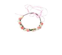 WOFASHPURET Floral Hair Wreath for Women Korean Style Tourist Garland Handmade Beach Headpiece Materials Peaceful and Romantic Accessory