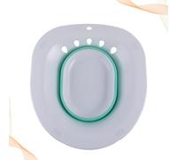 WOFASHPURET Folding Woman Bidet Sitz Bath with Anti-Overflow Hole and Hook Design, Macromolecular Material, Imitate Human Hips Shape, Smooth Bevel Design for Lower Body Health Care,