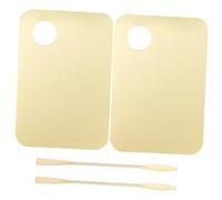 WOFASHPURET Foundation Mixing Palette and Acrylic Makeup Plate 2 Sets Lightweight Portable Small Makeup Mixing Tray for Spatula for DIY Skincare