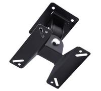 WOFASHPURET Full Motion Tv Mount Tv Rotation Holder Universal Hole Pattern Conceal Cables Metal Wall Mount Bracket Black for Entertainment and Public Places