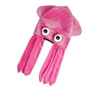 WOFASHPURET Funny Octopus Hat Halloween Party Prop Pink Crazy Costume Accessory for Adults and Comfortable Skin Friendly Material Unique Novelty Headwear for Birthday and Fancy Dress Events