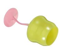 WOFASHPURET Glass Wine Cup Rose Shaped Goblet 400ml Glass Lightweight Smooth Surface Creative Elegant Drinkware for Restaurants Party