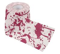 WOFASHPURET Halloween Bloody Printed Toilet Paper Roll Non Bleached Smooth Bathroom Tissue for Haunted House Festive with Skin Safe Gentle Texture Unique Scary Design for Horror Theme