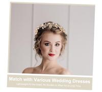 WOFASHPURET Handmade Rhinestone Bridal Headband for Wedding Ceremony Crystal Hair Vine with Jeweled Details Elegant European American Style Hairpiece for Brides and Bridesmaids