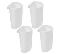 WOFASHPURET Hanging Storage Baskets for Rolling Cart 4 Pack White Cup Holder Small Hanging Bins Storage Basket