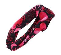 WOFASHPURET Heart Print Exercise Headband Thin Design for Men Women Yoga Running Sports Accessory