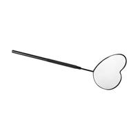 WOFASHPURET Heart Shaped Eyelash Mirror Portable Stainless Steel Lash Inspection Tool for Salon Use Unique Cute Design Durable Easy to Clean for Eyelash Extensions