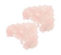 WOFASHPURET Heart-shaped Rose Quartz Eye Mask Facial Stone Eye Covers for Cooling Spa Therapy Soothing Suitable for Relaxation and Sleep