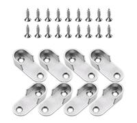 WOFASHPURET Heavy Duty Zinc Alloy Closet Rod End Supports for Hanging Clothes Thickened Material with Silver Finish Contemporary Style for Closet Organization